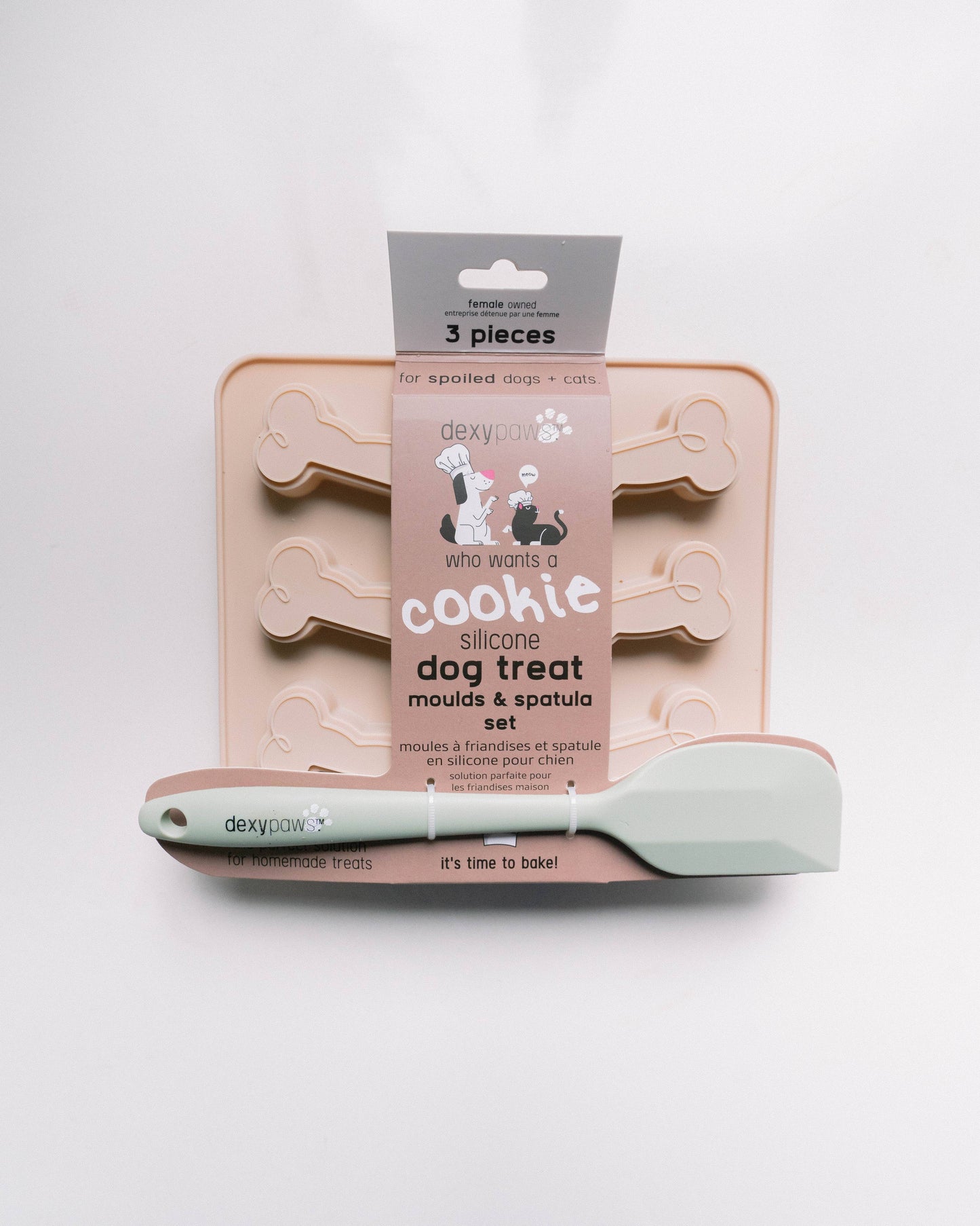 Ensemble de moules à friandises en silicone avec spatule