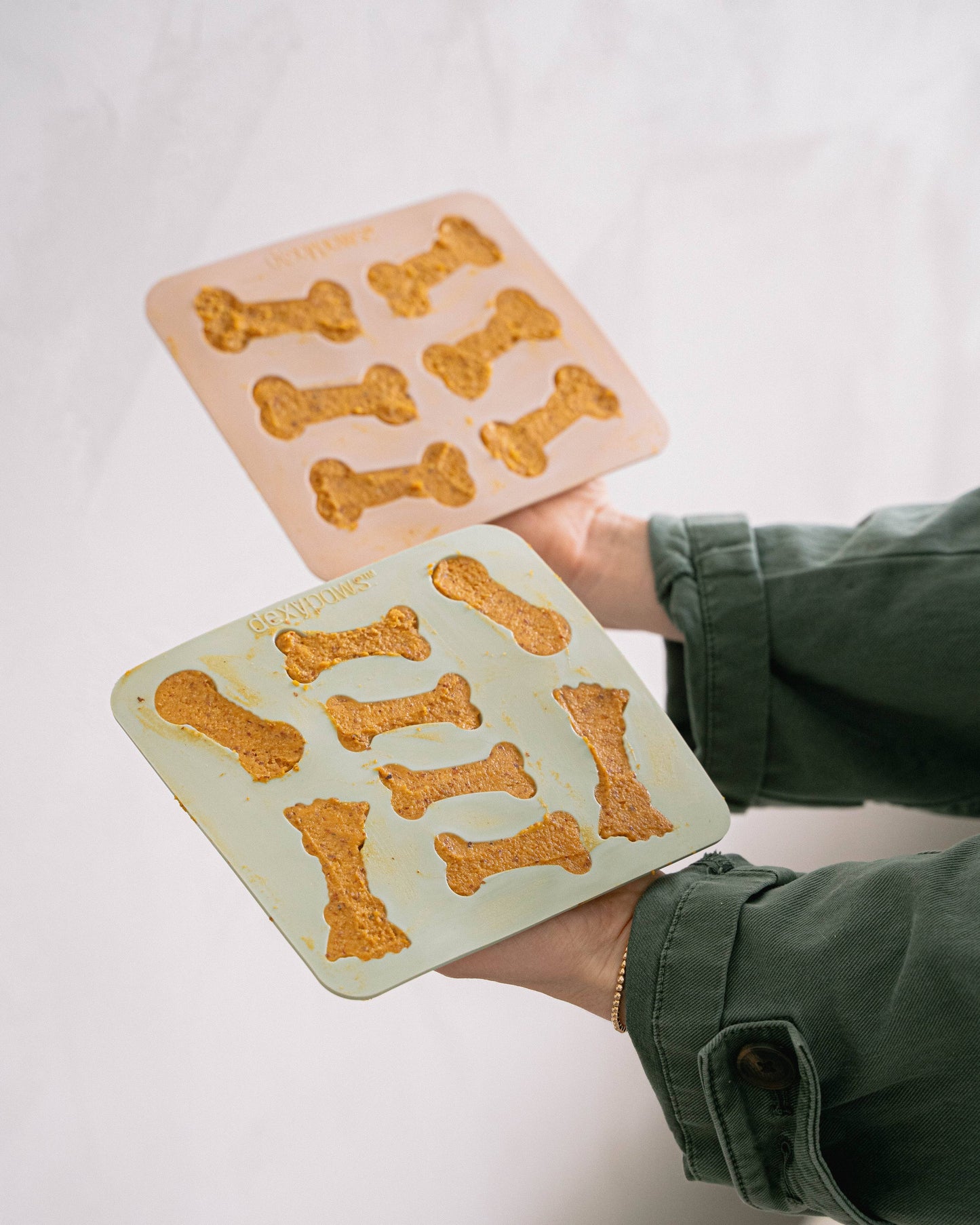 Ensemble de moules à friandises en silicone avec spatule