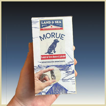 Land & Sea Pets Inc | Peaux de morue prédécoupées