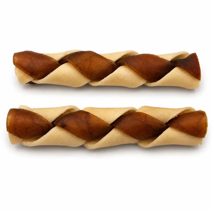 Munchie Bones | Bâton tressé en peau de chameau et de buffle