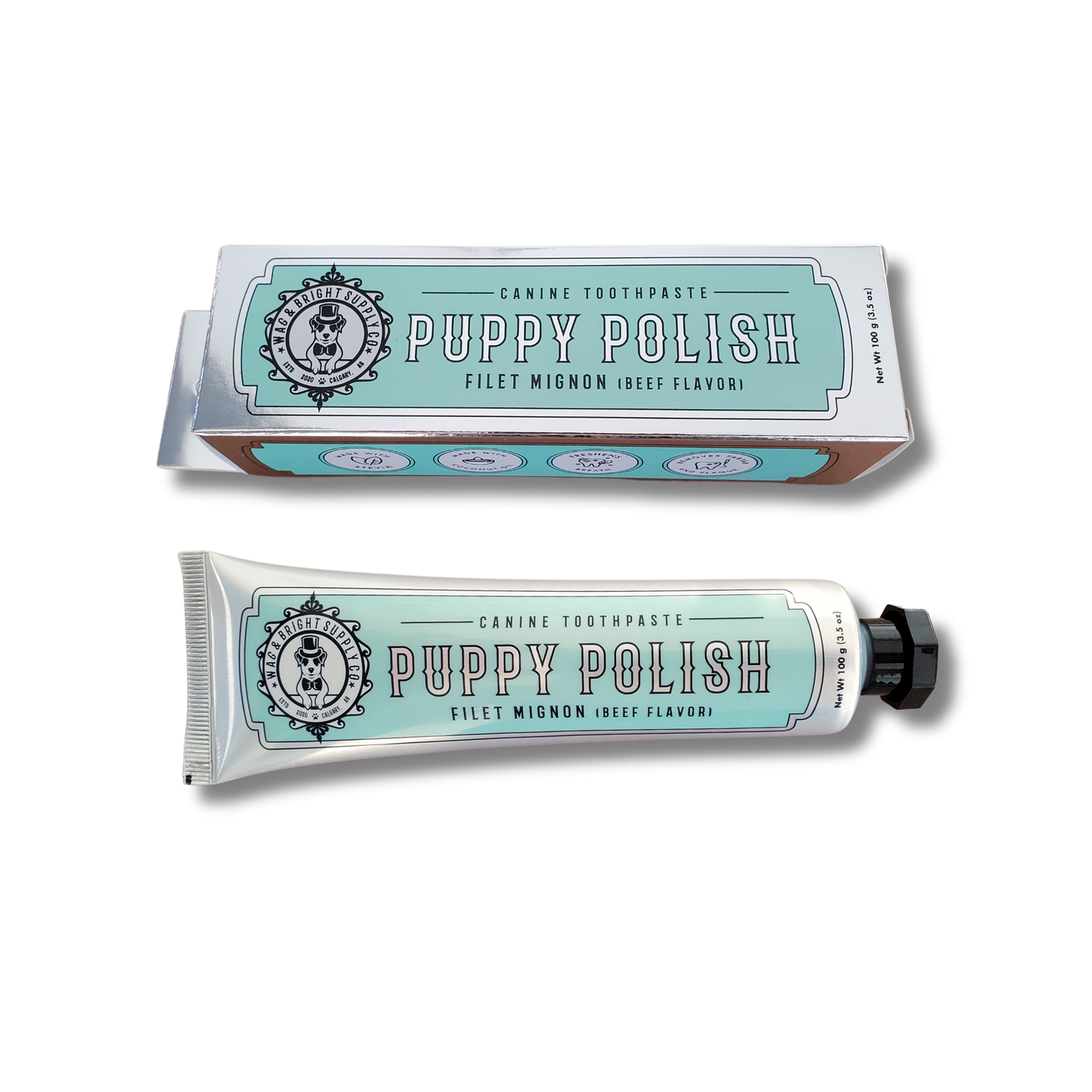 Wag & Bright | Dentifrice pour chiens | Filet mignon