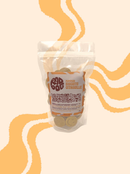 Rad Dog Goods | Biscuits à la citrouille
