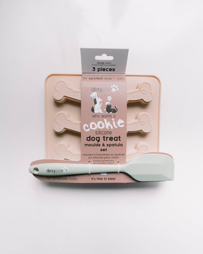 Ensemble de moules à friandises en silicone avec spatule