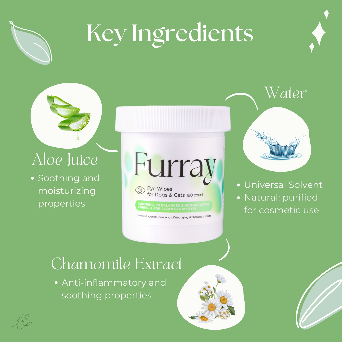 Furray | Lingettes nettoyantes pour les yeux