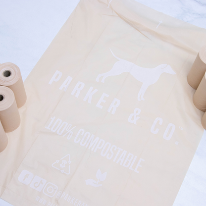 Parker & Co. - Sacs à crottes compostables unitaires