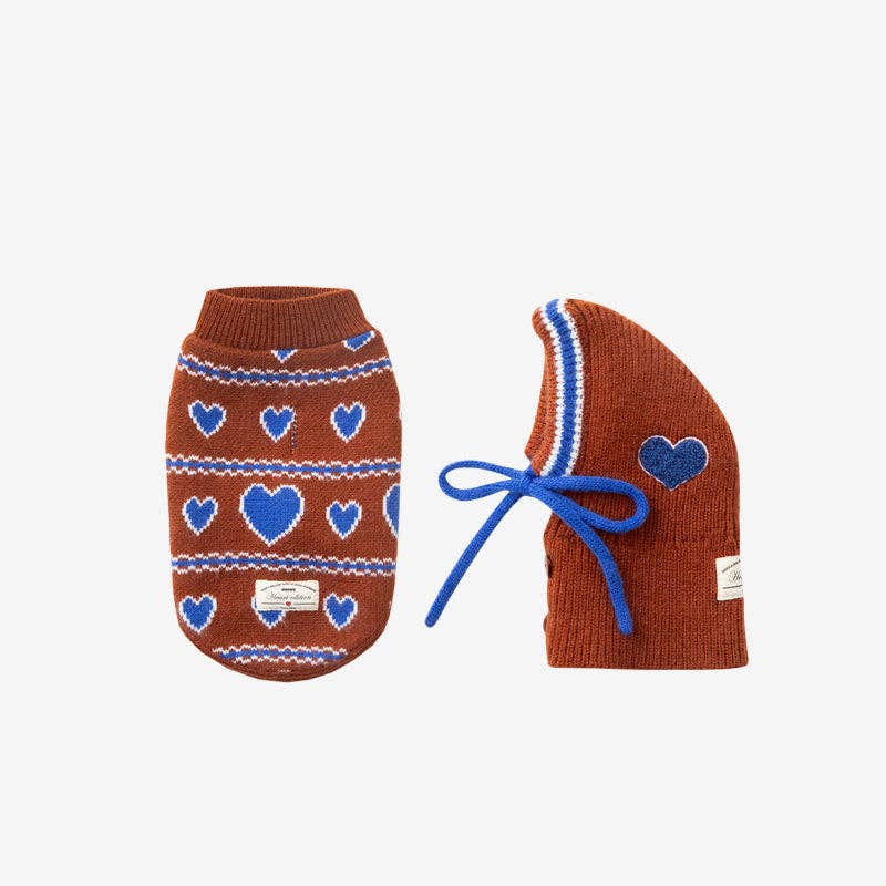 Puppy Gallery | Ensemble gilet et bonnet tricotés