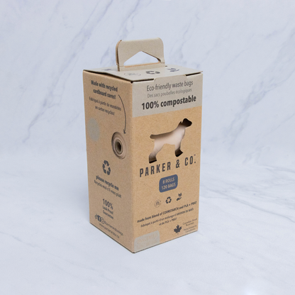 Parker & Co. - Sacs à crottes compostables unitaires