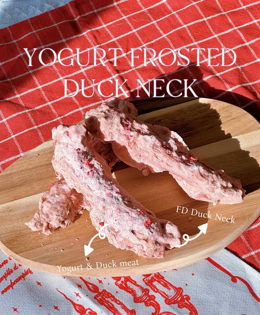 Cou de canard au yogourt lyophilisé