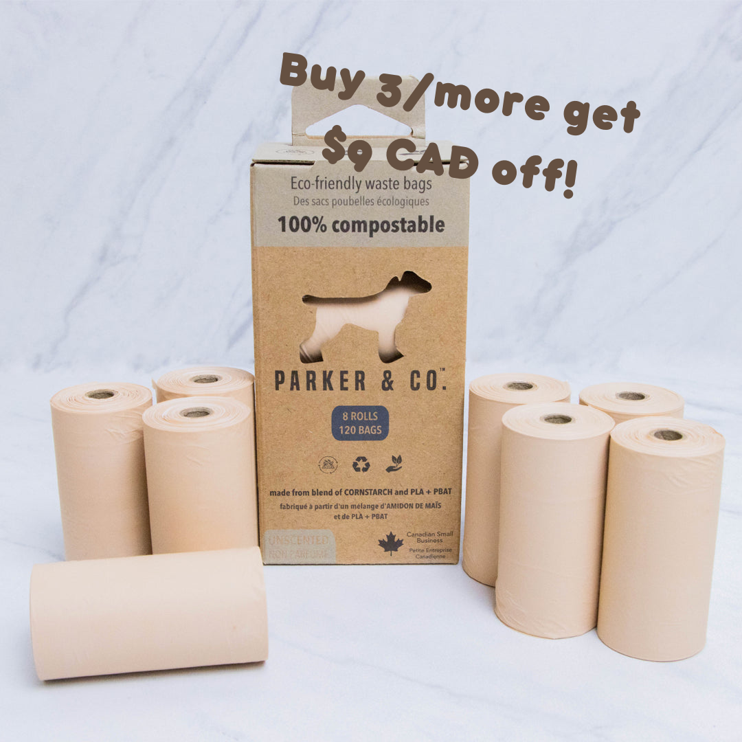 Parker & Co. - Sacs à crottes compostables unitaires