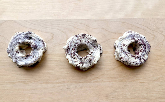 Beignes gâteau au fromage aux bleuets