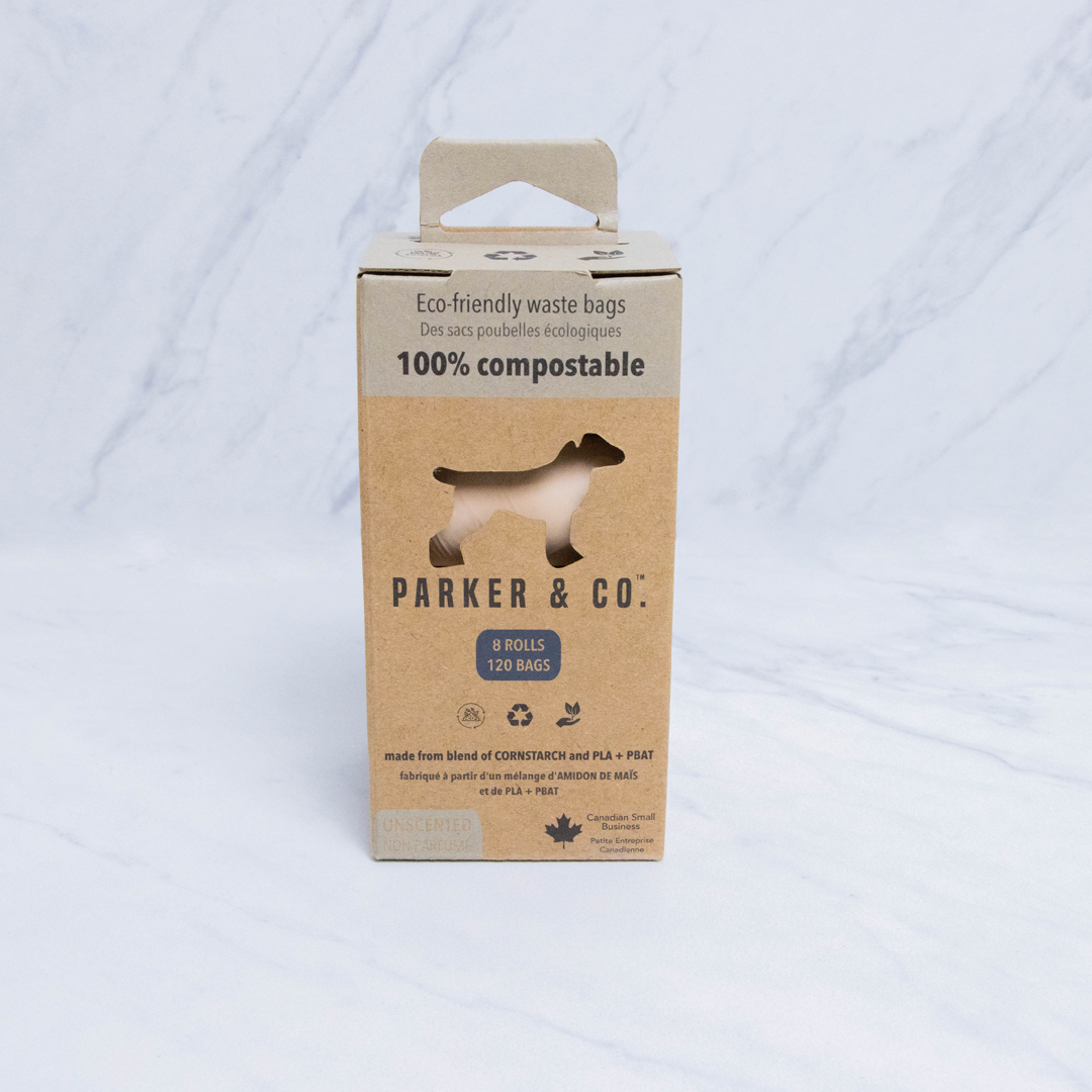 Parker & Co. - Sacs à crottes compostables unitaires