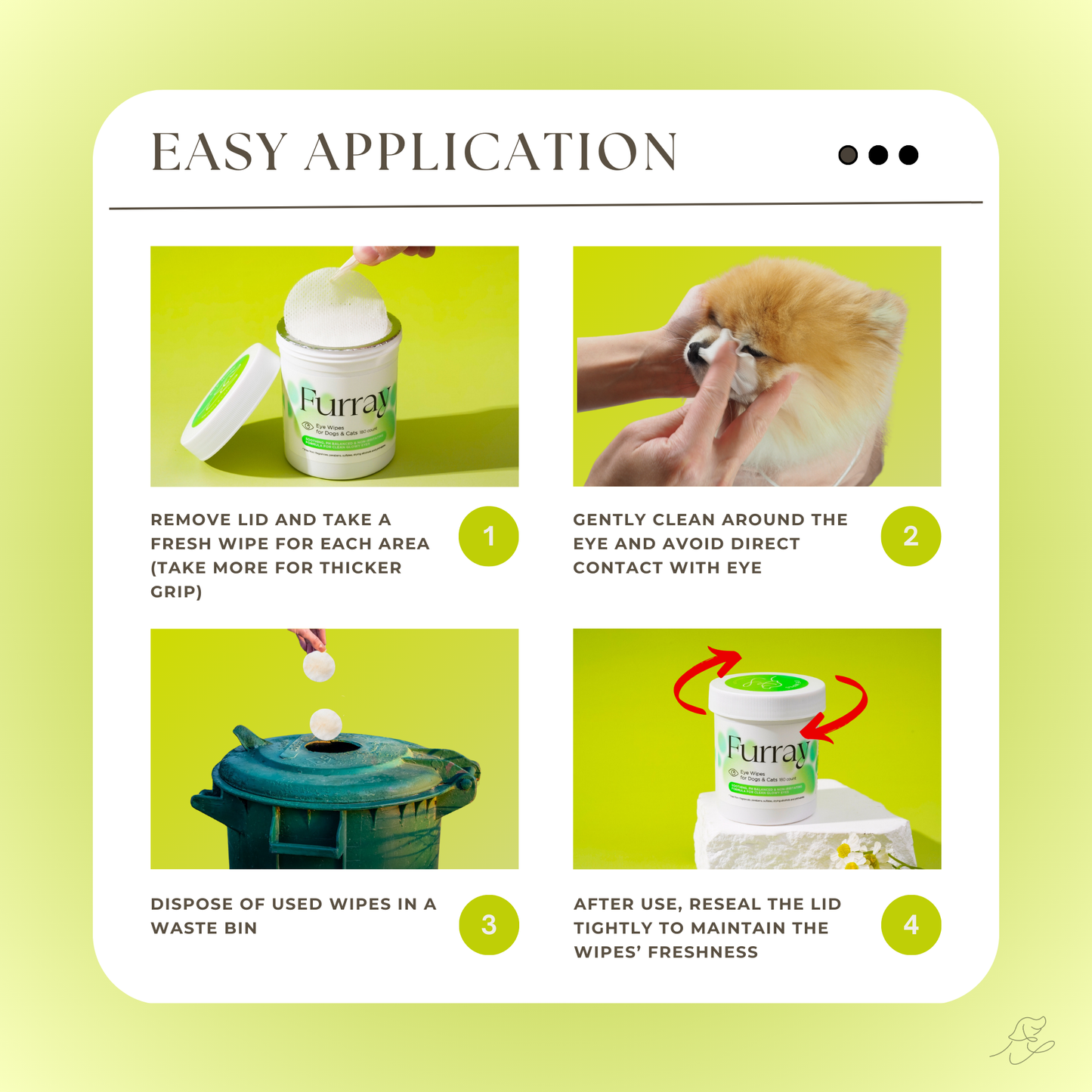 Furray | Lingettes nettoyantes pour les yeux